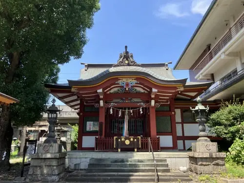 Ōmori Shrine, a quiet neighborhood shrine along the walking route to BOAT RACE Heiwajima.